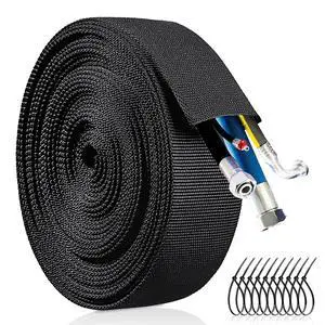 Nylon Hydraulic Hose Protector Sleeve Cord Tig,Cable Sleeve Protective Chain Cover Hose Sheathing Hydraulic Wrap Cutting Wire Sheath Management Wrap for Cord Welding Torch Black26.5ft-1.57 inch Id Nylon Hydraulic Hose Protector Sleeve Cord Tig,Cable Sleeve Protective Chain Cover Hose Sheathing Hydraulic Wrap Cutting Wire Sheath Management Wrap for Cord Welding Torch Black26.5ft-1.57 inch Id