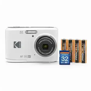 PIXPRO FZ45 Friendly Zoom Digital Camera (White) Bundle | 32GB SD Card, AA Batteries, (3 items) PIXPRO FZ45 Friendly Zoom Digital Camera (White) Bundle | 32GB SD Card, AA Batteries, (3 items)