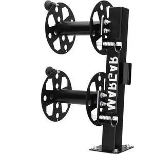 Heavy Duty Double Welding Cable Lead Reel, 10°Tilting Fixed Base, Accommodates 150 Feet of 1/0 and 125 Feet of 2/0 Cable (10" Reel) Heavy Duty Double Welding Cable Lead Reel, 10°Tilting Fixed Base, Accommodates 150 Feet of 1/0 and 125 Feet of 2/0 Cable (10" Reel)