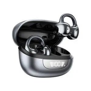Open Ear Earbuds, Clip on Earbuds Bluetooth 6.0, Sport Open Ear Headphones | Wireless Earbuds With Smart Digital LED Display, 40H Playtime, ENC, IPX5, Ultra-Comfort for Fitness Driving Running Cycling Open Ear Earbuds, Clip on Earbuds Bluetooth 6.0, Sport Open Ear Headphones | Wireless Earbuds With Smart Digital LED Display, 40H Playtime, ENC, IPX5, Ultra-Comfort for Fitness Driving Running Cycling