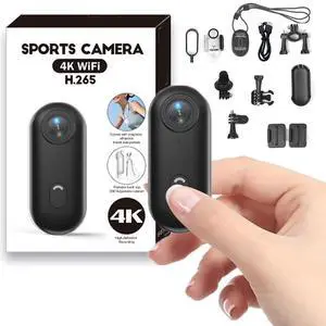 4K Mini Action Camera, Portable Vlogging Camera, Waterproof Wearable Body Camera 4K with 360° Rotation Clip, Magnetic Hands-Free POV Camcorder for Cycling, Motorcycle, Pet Walking, Vlogging, Skiing 4K Mini Action Camera, Portable Vlogging Camera, Waterproof Wearable Body Camera 4K with 360° Rotation Clip, Magnetic Hands-Free POV Camcorder for Cycling, Motorcycle, Pet Walking, Vlogging, Skiing