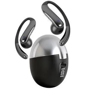Open Ear Bone Conduction HeadphonesOver Ear Earbuds with Ergonomic Earhook,Bluetooth Headphones 5.4 with Smart Digital Display,50H Playtime,IPX7 Waterproof,Design for Running Walking Black Open Ear Bone Conduction HeadphonesOver Ear Earbuds with Ergonomic Earhook,Bluetooth Headphones 5.4 with Smart Digital Display,50H Playtime,IPX7 Waterproof,Design for Running Walking Black