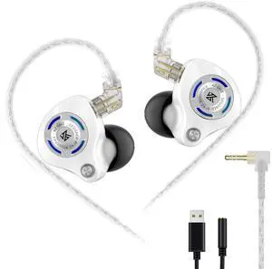 Gale Wired Earbuds, Noise Isolating Fit in Ear Monitors, Ear-Hook Design Never Fall Off, Super-Linear Driver IEM for Musicians, Singer, on Stage, Studio (Nomic, White) Gale Wired Earbuds, Noise Isolating Fit in Ear Monitors, Ear-Hook Design Never Fall Off, Super-Linear Driver IEM for Musicians, Singer, on Stage, Studio (Nomic, White)