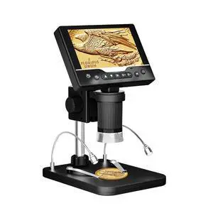 Digital Microscope 1000X, 5" HD Display,CoinJewelry Magnifier | Adjustable LED Light, 3Hrs Working Time,12MP Photo Video, Support 4TB TF Card USB PC View and Transfer for Collectors Digital Microscope 1000X, 5" HD Display,CoinJewelry Magnifier | Adjustable LED Light, 3Hrs Working Time,12MP Photo Video, Support 4TB TF Card USB PC View and Transfer for Collectors