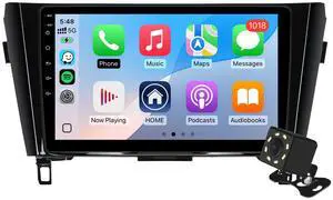 4Core+32G 10.1 Inch IPS Touchscreen Android 14 Car Stereo for Nissan Rogue X-Trail Qashqai 2014-2018 with Wireless CarPlay & Android Auto Car Radio, Support WiFi 6, Bluetooth,5.4, Backup Camera, SWC 4Core+32G 10.1 Inch IPS Touchscreen Android 14 Car Stereo for Nissan Rogue X-Trail Qashqai 2014-2018 with Wireless CarPlay & Android Auto Car Radio, Support WiFi 6, Bluetooth,5.4, Backup Camera, SWC