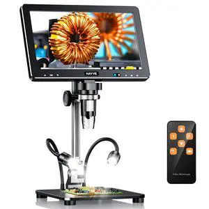 10.1 Inch Digital Microscope 2000X Soldering Microscope for Repair | 16MP Ultra-Precise Focusing, 10 LED Lights, PC View 10.1 Inch Digital Microscope 2000X Soldering Microscope for Repair | 16MP Ultra-Precise Focusing, 10 LED Lights, PC View