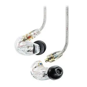 SE215-CL Sound Isolating In Ear Stereo Earphones (Clear) with 3 Pairs of Triple Flange Sleeves for Better Sound Isolation SE215-CL Sound Isolating In Ear Stereo Earphones (Clear) with 3 Pairs of Triple Flange Sleeves for Better Sound Isolation
