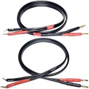 Banana Plug to Pin Plug Speaker Cable, 12AWG, 3 ft, 2-Pack Banana Plug to Pin Plug Speaker Cable, 12AWG, 3 ft, 2-Pack