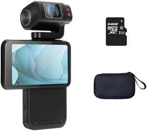 M3 Handheld Vlog Camera, 5K Pocket Camera with 3.5-inch Flippable Touch Screen, 3250mAh Large Capacity Battery, IR Night Vision Function+64G Memory Card M3 Handheld Vlog Camera, 5K Pocket Camera with 3.5-inch Flippable Touch Screen, 3250mAh Large Capacity Battery, IR Night Vision Function+64G Memory Card