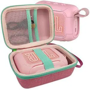 Silicone Cover and Hard Carrying Case for JBL Go 5 Bluetooth Speaker | Protective Cases for Go 5 Speaker Accessories, Scratch-Resistant and Drop-Proof Cover (Pink) Silicone Cover and Hard Carrying Case for JBL Go 5 Bluetooth Speaker | Protective Cases for Go 5 Speaker Accessories, Scratch-Resistant and Drop-Proof Cover (Pink)