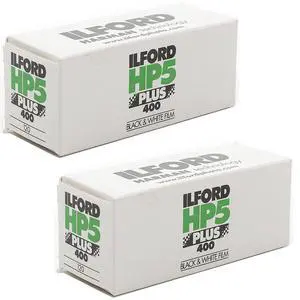 HP5 Plus Black and White Negative Film ISO 400 (120 Roll Film) 2-Pack HP5 Plus Black and White Negative Film ISO 400 (120 Roll Film) 2-Pack