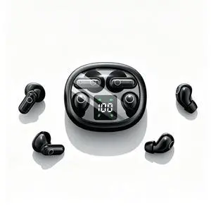 Wireless Earbuds, 2 in 1 Case(Mini Sleep Earbuds & Semi-In-Ear Headphones), Bluetooth Earphones with LED Power Display,Smallest Invisible Earbuds for Small Ears Canals Side Sleepers, Sports, Work Wireless Earbuds, 2 in 1 Case(Mini Sleep Earbuds & Semi-In-Ear Headphones), Bluetooth Earphones with LED Power Display,Smallest Invisible Earbuds for Small Ears Canals Side Sleepers, Sports, Work