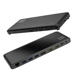 Laptop Docking Station, 12-in-1 USB-C Docking Station, Triple Display with 2xHDMI and 1xDP, 10 Gbps USB-C and 5 Gbps USB-A Data, Ethernet, Audio, 100W Charging for Dell, HP, Lenovo and More Laptop Docking Station, 12-in-1 USB-C Docking Station, Triple Display with 2xHDMI and 1xDP, 10 Gbps USB-C and 5 Gbps USB-A Data, Ethernet, Audio, 100W Charging for Dell, HP, Lenovo and More
