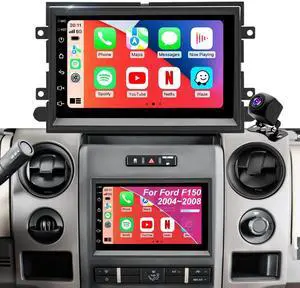5GWiFi Car Radio for Ford F150 2004-2008, F250/F350 2006-2016, E150/E250/E350 2009-2014, Fusion 2006-2009, 7 Inch Touchscreen Stereo with Carplay Android Auto, Bluetooth, GPS, Backup Camera, SWC, FM 5GWiFi Car Radio for Ford F150 2004-2008, F250/F350 2006-2016, E150/E250/E350 2009-2014, Fusion 2006-2009, 7 Inch Touchscreen Stereo with Carplay Android Auto, Bluetooth, GPS, Backup Camera, SWC, FM