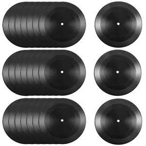 24 Pack Blank Vinyl Records, 7 Inch Black Vinyl Records Vintage Fake Records Albums Records, Plain Vinyls Record Retro Decor for Home Party Studio Wall Aesthetic Graffiti 24 Pack Blank Vinyl Records, 7 Inch Black Vinyl Records Vintage Fake Records Albums Records, Plain Vinyls Record Retro Decor for Home Party Studio Wall Aesthetic Graffiti