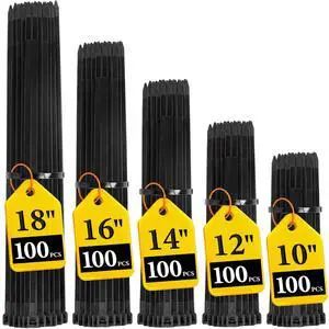 Zip Ties Assorted Size,10+12+14+16+18 Inch,120 LBS Tensile Strength | Heavy Duty Cable Wire Ties With Self-Locking Adjustable More Durable Nylon Tie Wraps for Indoor Outdoor500 Pack Zip Ties Assorted Size,10+12+14+16+18 Inch,120 LBS Tensile Strength | Heavy Duty Cable Wire Ties With Self-Locking Adjustable More Durable Nylon Tie Wraps for Indoor Outdoor500 Pack