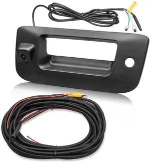 Tailgate Handle Reverse Backup Camera Fit for 2007-2014 Chevrolet Silverado GMC Sierra 1500 2500 HD IP68 Waterproof 150° View Angle Rear View Camera with Key Hole Replaces OE Number 22755305 Tailgate Handle Reverse Backup Camera Fit for 2007-2014 Chevrolet Silverado GMC Sierra 1500 2500 HD IP68 Waterproof 150° View Angle Rear View Camera with Key Hole Replaces OE Number 22755305