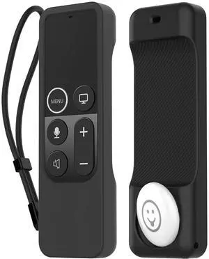 Protective Case for Apple TV 4K Siri Remote 3rd & 2nd Gen | with AirTag Holder, Magnet Technology, Lanyard Included, Great Grip, Heavy Shock Absorption, Drop Protection Protective Case for Apple TV 4K Siri Remote 3rd & 2nd Gen | with AirTag Holder, Magnet Technology, Lanyard Included, Great Grip, Heavy Shock Absorption, Drop Protection