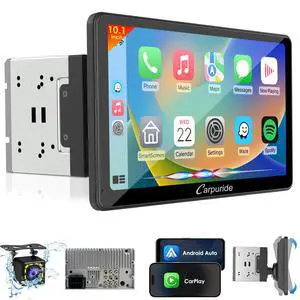 10.1" Double Din Car Stereo with CarPlay & Android Auto Car Radio | HD Floating Touchscreen Car Audio Receivers with Bluetooth, EQ Subwoofer, Mirror Link, SWC, Backup Camera,AUX, AM/FM Radio 10.1" Double Din Car Stereo with CarPlay & Android Auto Car Radio | HD Floating Touchscreen Car Audio Receivers with Bluetooth, EQ Subwoofer, Mirror Link, SWC, Backup Camera,AUX, AM/FM Radio