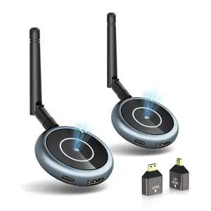 Wireless HDMI Transmitter and Receiver, 656FT/200M Range, 4K Decode 1080P@60Hz, Plug & Play for Multi-Room TV, Ultra-Low Lag, Support 8 RX, 5.8G/2.4G Extender for PC/Laptop/TV Box/Projector Wireless HDMI Transmitter and Receiver, 656FT/200M Range, 4K Decode 1080P@60Hz, Plug & Play for Multi-Room TV, Ultra-Low Lag, Support 8 RX, 5.8G/2.4G Extender for PC/Laptop/TV Box/Projector