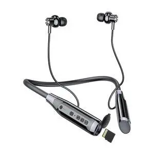 100H Playtime Wireless Bluetooth Headphones with TF Card Slot | Neckband Bluetooth Earphones Wireless Earbuds, Running Wireless Earbuds Bluetooth for Sports, Home Office, Video Conference 100H Playtime Wireless Bluetooth Headphones with TF Card Slot | Neckband Bluetooth Earphones Wireless Earbuds, Running Wireless Earbuds Bluetooth for Sports, Home Office, Video Conference