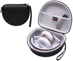 Headphone Case Compatible with Beats Studio Pro/Solo 4 / Studio 3 / Solo 3 / Picun B8 / BERIBES/JLab JBuds Lux ANC Wireless Bluetooth Noise Cancelling HeadphonesOuter Black+Inner Grey Headphone Case Compatible with Beats Studio Pro/Solo 4 / Studio 3 / Solo 3 / Picun B8 / BERIBES/JLab JBuds Lux ANC Wireless Bluetooth Noise Cancelling HeadphonesOuter Black+Inner Grey