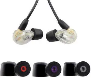 Replacement Memory Foam Ear Tips for Shure SE215 PRO SE215, SML | Compatible with Shure SE112 SE315 SE425 SE535 SE846 Aonic4 Aonic5 Earphones, Ultimate Comfort, 3 Pairs (Black) Replacement Memory Foam Ear Tips for Shure SE215 PRO SE215, SML | Compatible with Shure SE112 SE315 SE425 SE535 SE846 Aonic4 Aonic5 Earphones, Ultimate Comfort, 3 Pairs (Black)