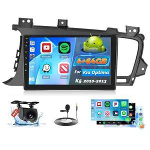 4+64G Android 15 Car Radio for Kia Optima K5 2010 2011 2012 2013, 9 inch IPS Touch Screen for Optima K5 Car Stereo Wireless CarPlay Android Auto Bluetooth 5.0 32EQ DSP 1280 * 720 GPS SWC 4+64G Android 15 Car Radio for Kia Optima K5 2010 2011 2012 2013, 9 inch IPS Touch Screen for Optima K5 Car Stereo Wireless CarPlay Android Auto Bluetooth 5.0 32EQ DSP 1280 * 720 GPS SWC