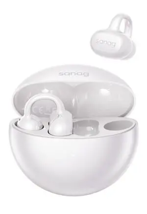 S6S Open Ear Earbuds, Clip-On Earbuds Bluetooth 6.0 IP67 Waterproof, 42H Playtime Wireless Headphones, Comfort Lightweight Stable Fit Earbuds for Running Gym Sports, White S6S Open Ear Earbuds, Clip-On Earbuds Bluetooth 6.0 IP67 Waterproof, 42H Playtime Wireless Headphones, Comfort Lightweight Stable Fit Earbuds for Running Gym Sports, White