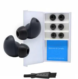 TrueGrip Premium Memory Foam Replacement Ear Tips, Black (S/M/L) | 3 Pairs, for Samsung Galaxy Buds2 Pro, Enhanced Comfort, Secure Fit, Superior Noise Isolation, Cleaning Tool TrueGrip Premium Memory Foam Replacement Ear Tips, Black (S/M/L) | 3 Pairs, for Samsung Galaxy Buds2 Pro, Enhanced Comfort, Secure Fit, Superior Noise Isolation, Cleaning Tool