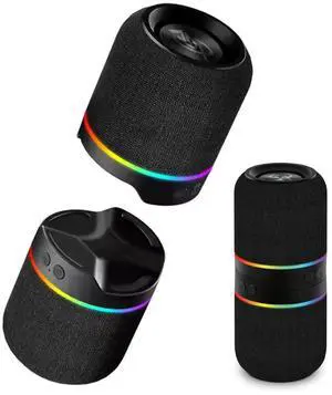 ADX Detachable Wireless Stereo Speakers, Dual 52mm Drivers (Black) | Split left-right stereo, Wireless 5.3, 10W output, TF card and FM modes, 36-hour battery, Type-C charging ADX Detachable Wireless Stereo Speakers, Dual 52mm Drivers (Black) | Split left-right stereo, Wireless 5.3, 10W output, TF card and FM modes, 36-hour battery, Type-C charging