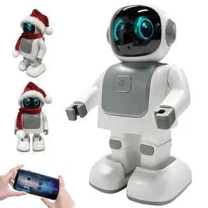 Dancing Robot Speaker Toys for Kids & Adults, Portable Dancing Bluetooth Speaker with LED Lights, Intimate Companion, Programmable Interactive Robot Toys with iOS & Android APP Remote Dancing Robot Speaker Toys for Kids & Adults, Portable Dancing Bluetooth Speaker with LED Lights, Intimate Companion, Programmable Interactive Robot Toys with iOS & Android APP Remote