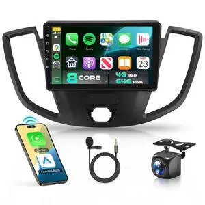 Snapdragon 8 Core 4GB+64GB 5/6Ghz WiFi for Ford Transit 2013-2019 Car Stereo with Android 15 Radio 9 Inch 1280 * 720 IPS Touchscreen Carplay/Android Auto GPS FM/RDS SWC Camera Snapdragon 8 Core 4GB+64GB 5/6Ghz WiFi for Ford Transit 2013-2019 Car Stereo with Android 15 Radio 9 Inch 1280 * 720 IPS Touchscreen Carplay/Android Auto GPS FM/RDS SWC Camera