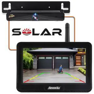 Solar Wireless Backup Camera:5" HD 1080P Monitor,3 Mins DIY Installation & 5000 mAh Battery Powered Solar Back Up Camera Systems, IP69K Waterproof Reverse Camera for Car, Van, Truck, Trailer Solar Wireless Backup Camera:5" HD 1080P Monitor,3 Mins DIY Installation & 5000 mAh Battery Powered Solar Back Up Camera Systems, IP69K Waterproof Reverse Camera for Car, Van, Truck, Trailer