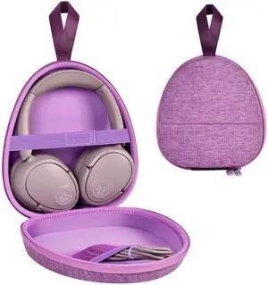 Hard Shell Headphone Case with Secure Strap and Cable Pocket, Purple | for JLab/for JBL Tune 510BT 720BT 770NC 520BT/ for Sony WH-CH520 WH-CH720N/ for BERIBES/for Soundcore Q20i Over-Ear Headphone Hard Shell Headphone Case with Secure Strap and Cable Pocket, Purple | for JLab/for JBL Tune 510BT 720BT 770NC 520BT/ for Sony WH-CH520 WH-CH720N/ for BERIBES/for Soundcore Q20i Over-Ear Headphone