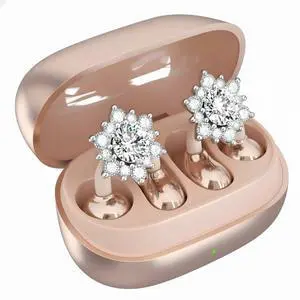 Clip On Earbuds Jewelry, Open Ear Headphones Wireless Bluetooth Earring Clip-On Headphones, Fit Ears Cuff Headphones for Women, Jewelry Earring Earbuds for Work, Run & Sleep Clip On Earbuds Jewelry, Open Ear Headphones Wireless Bluetooth Earring Clip-On Headphones, Fit Ears Cuff Headphones for Women, Jewelry Earring Earbuds for Work, Run & Sleep
