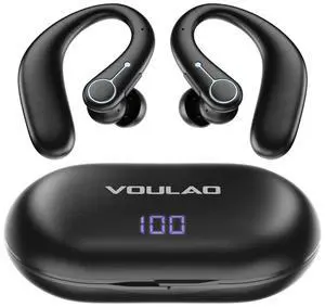 VOULAO Open-Ear Bluetooth Headphones, Personal Sound Amplification Earbuds with Noise Cancellation, 5-Level Volume Control, IPX4 Waterproof, Anti-Fall Ear Hooks for Clearer Listening & Daily Use VOULAO Open-Ear Bluetooth Headphones, Personal Sound Amplification Earbuds with Noise Cancellation, 5-Level Volume Control, IPX4 Waterproof, Anti-Fall Ear Hooks for Clearer Listening & Daily Use
