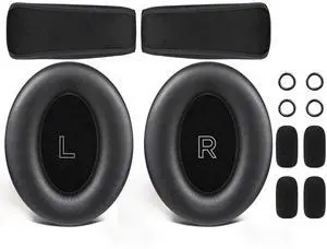 Replacement Kit for Bose A30 Aviation Headset, Earpads + Headband + Speaker Screen + Microphone Covers - Black Replacement Kit for Bose A30 Aviation Headset, Earpads + Headband + Speaker Screen + Microphone Covers - Black