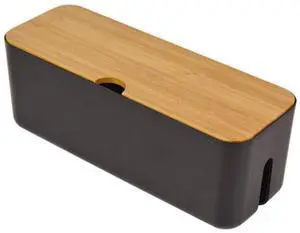Cable Management Box| Power Stripe Organizer|Cord Organizer Box| Hide and Conceal Power Strips and Electrical Cords from TVs, Computers, and Desks| Keep Pets Safe Cable Management Box| Power Stripe Organizer|Cord Organizer Box| Hide and Conceal Power Strips and Electrical Cords from TVs, Computers, and Desks| Keep Pets Safe