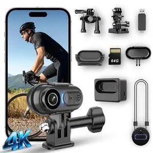 Body Camera 4K Mini, Wearable POV Action Cam with Audio & Video Recording 64GB, IPX7 Waterproof, 6-Axis Stabilization, Hands-Free Thumb Cameras for Cycling, Vlogging, Travel & Outdoor Activities Body Camera 4K Mini, Wearable POV Action Cam with Audio & Video Recording 64GB, IPX7 Waterproof, 6-Axis Stabilization, Hands-Free Thumb Cameras for Cycling, Vlogging, Travel & Outdoor Activities