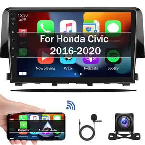 Android 13 Car Stereo Radio for Honda Civic 2016 2017 2018 2019 2020 with Wireless CarPlay Android Auto 1G+32G 9 Inch Touchscreen Bluetooth GPS Navigation WiFi HiFi FM Backup Camera MIC Android 13 Car Stereo Radio for Honda Civic 2016 2017 2018 2019 2020 with Wireless CarPlay Android Auto 1G+32G 9 Inch Touchscreen Bluetooth GPS Navigation WiFi HiFi FM Backup Camera MIC