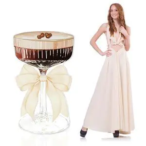 4 FT Espresso Martini Decorations Martini Bow Cardboard Cutout | A Tini Bit Older Birthday Cutout Stand for Women Bar Bachelorette Bridal Shower Wedding Party Decor 4 FT Espresso Martini Decorations Martini Bow Cardboard Cutout | A Tini Bit Older Birthday Cutout Stand for Women Bar Bachelorette Bridal Shower Wedding Party Decor