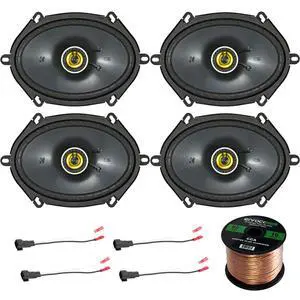 Car Speaker Set Combo of 4 CS684 6x8 Inch 450W 2-Way Car Coaxial Stereo Speakers + 4 Metra 72-5600 Speaker Connector for Ford, Lincoln, Mazda, Mercury, + Enrock 50ft 16g Speaker Wire Car Speaker Set Combo of 4 CS684 6x8 Inch 450W 2-Way Car Coaxial Stereo Speakers + 4 Metra 72-5600 Speaker Connector for Ford, Lincoln, Mazda, Mercury, + Enrock 50ft 16g Speaker Wire