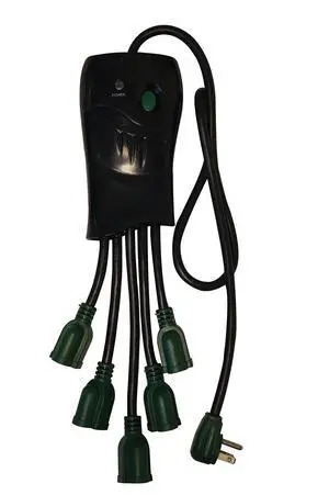 Go Green Power GG-5OCT GoGreen Power 5 Outlet Surge Protector, Black (GG-5OCT) Go Green Power GG-5OCT GoGreen Power 5 Outlet Surge Protector, Black (GG-5OCT)