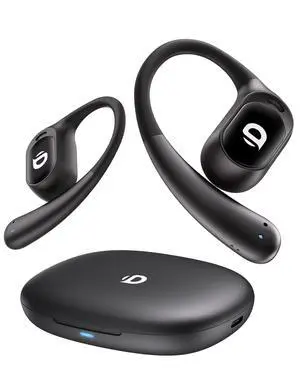 Open Ear Earbuds, True Wireless Open Ear Headphones with Earhooks, Air Conduction Earphones, Touch Control, Dual Noise-Cancelling Mics, Up to 30 Hours Power with Case, IPX5, Workouts, Yoga, Running Open Ear Earbuds, True Wireless Open Ear Headphones with Earhooks, Air Conduction Earphones, Touch Control, Dual Noise-Cancelling Mics, Up to 30 Hours Power with Case, IPX5, Workouts, Yoga, Running
