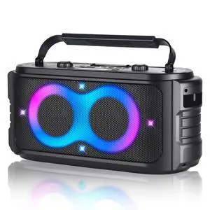 Portable Bluetooth Speaker 300W Peak Big Powerful Loud Sound Deep Bass Large Wireless Boombox with Subwoofer DSP Led Light for Home Party Outdoor Gatherings Camping Backyard Portable Bluetooth Speaker 300W Peak Big Powerful Loud Sound Deep Bass Large Wireless Boombox with Subwoofer DSP Led Light for Home Party Outdoor Gatherings Camping Backyard