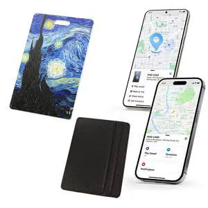Wallet Tracker Card (iOS & Android) Wireless Charging & 1-Year Battery, Ultra-Thin IP68 Waterproof Smart Card Works with Apple Find My & Google Find My Device for Wallet, Passport, Luggage Wallet Tracker Card (iOS & Android) Wireless Charging & 1-Year Battery, Ultra-Thin IP68 Waterproof Smart Card Works with Apple Find My & Google Find My Device for Wallet, Passport, Luggage