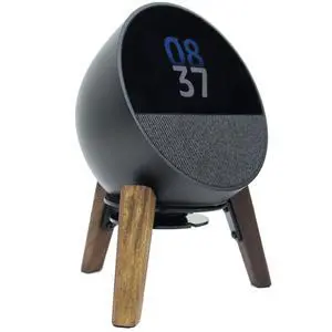 Desk Speaker Stand Compatible for Echo Spot and Homepod Mini Wooden Legs Stand Protect Mount Holder for All Suitable Sized Smart Speaker (Black Walnut) Desk Speaker Stand Compatible for Echo Spot and Homepod Mini Wooden Legs Stand Protect Mount Holder for All Suitable Sized Smart Speaker (Black Walnut)