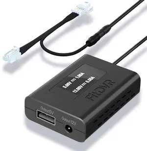 Dash Camera Power Adapter (4-Pin) for Mercedes Benz, LED Display USB Power Source, Easy to Install, 5V 12V Output, for Dash Cam, Radar, D3-023 Dash Camera Power Adapter (4-Pin) for Mercedes Benz, LED Display USB Power Source, Easy to Install, 5V 12V Output, for Dash Cam, Radar, D3-023