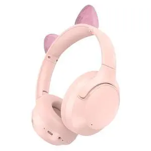 Active Noise Cancelling Headphones, 65H Bluetooth Headphones Custom EQ via App Headphones Wireless with Mic, Bluetooth 6.0 Detachable Cat Ears Foldable Headsets for Commuting Travel Work Home (Pink) Active Noise Cancelling Headphones, 65H Bluetooth Headphones Custom EQ via App Headphones Wireless with Mic, Bluetooth 6.0 Detachable Cat Ears Foldable Headsets for Commuting Travel Work Home (Pink)